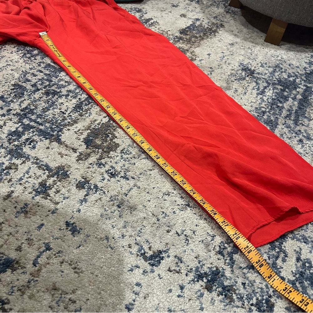 NWT Zara Red Wide Leg Tunic Pants Size XXL - Picture 8 of 8